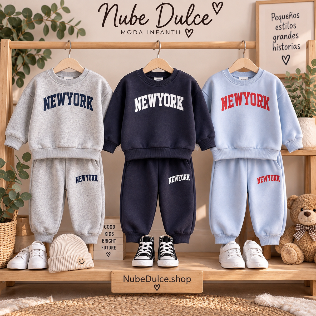 Conjunto Infantil NEW YORK – Sudadera + Jogger