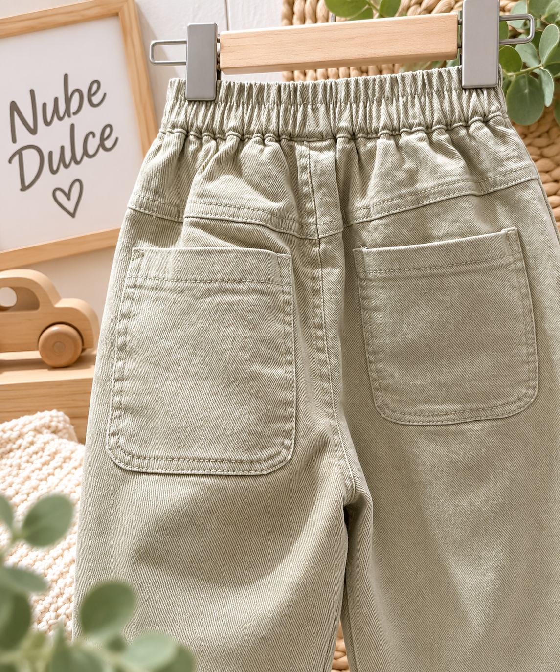 pantalón Infantil Casual con Cintura Elástica