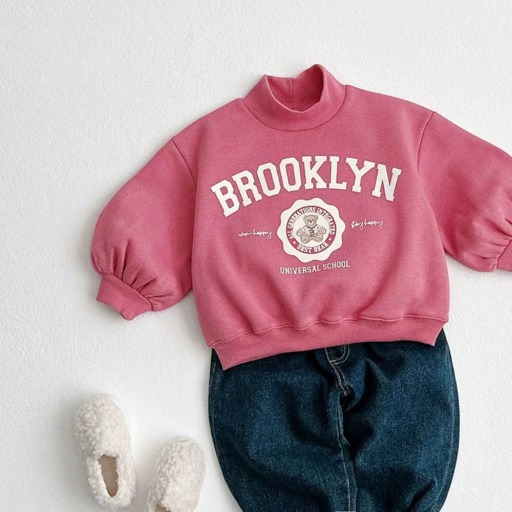 Conjunto Bebé Brooklyn de 2 Piezas – Sudadera y Pantalón de Felpa