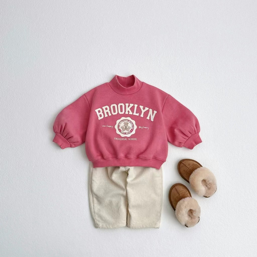 Conjunto Bebé Brooklyn de 2 Piezas – Sudadera y Pantalón de Felpa