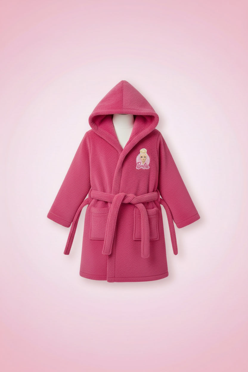 Sudadera Barbie Rosa con Capucha para Niña | Tallas 146-152