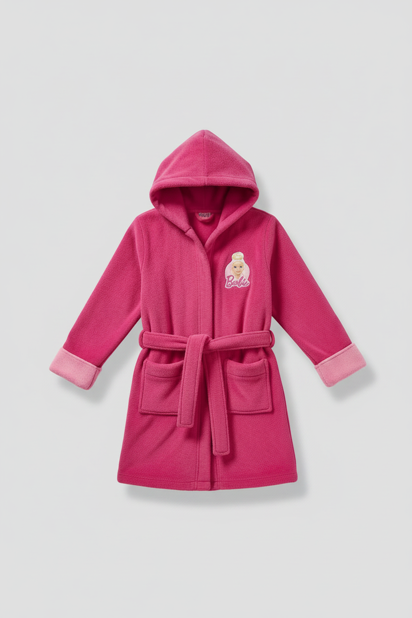 Sudadera Barbie Rosa con Capucha para Niña | Tallas 146-152