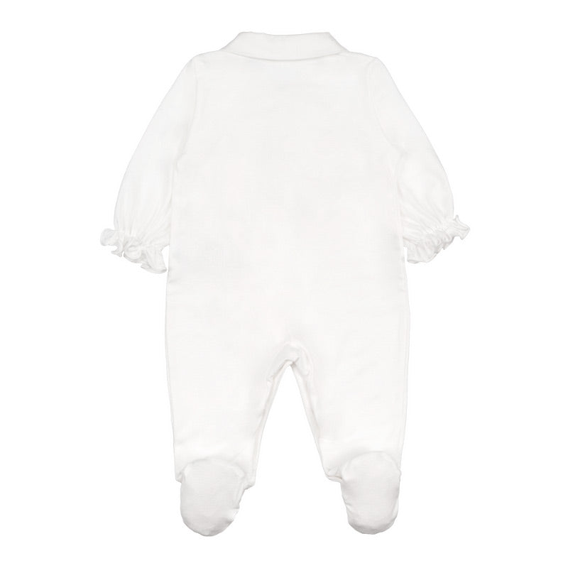 Pijama apertura cruzada blanco