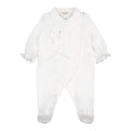 Pijama apertura cruzada blanco