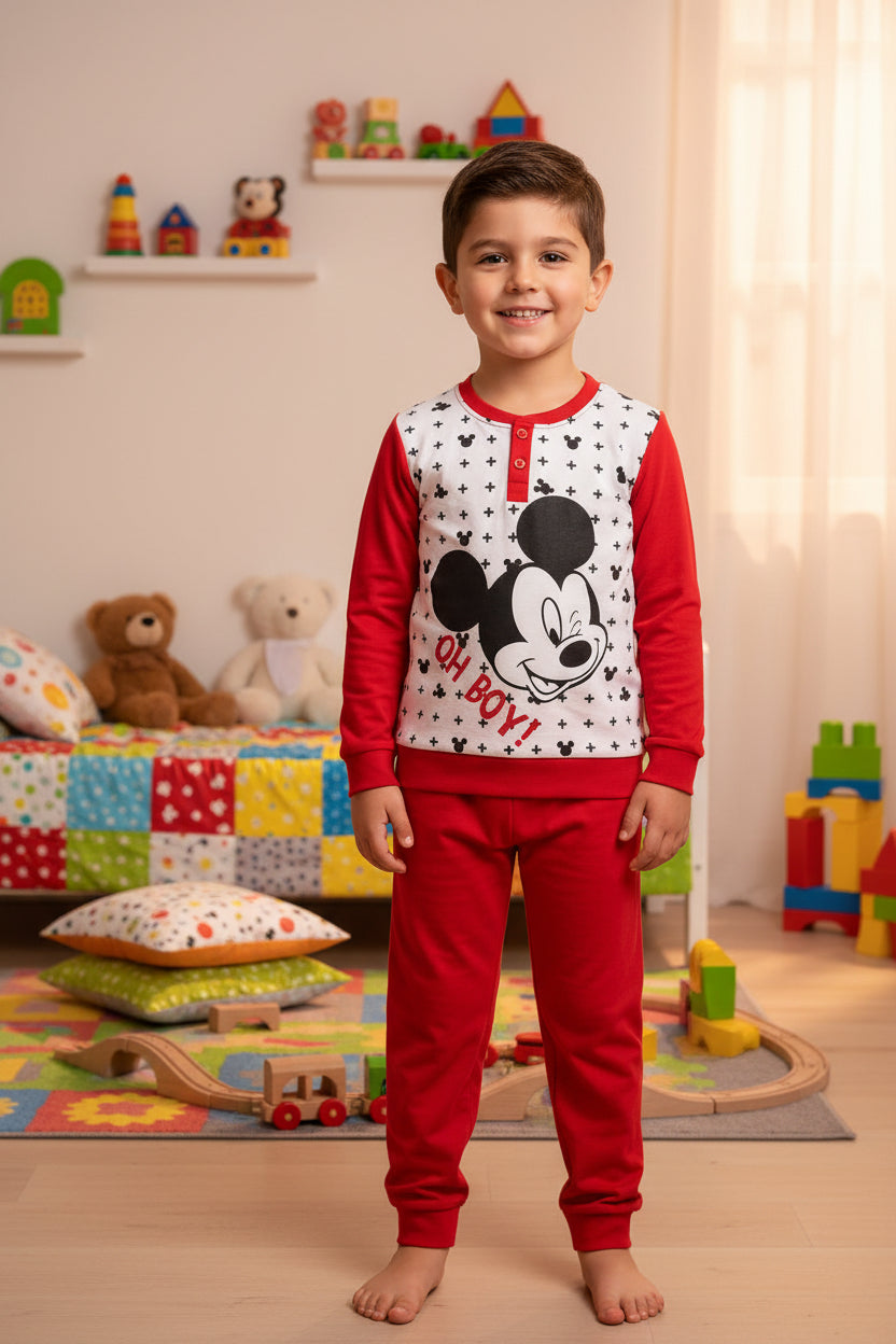 Pijama de Invierno Infantil Mickey Mouse / talla 116