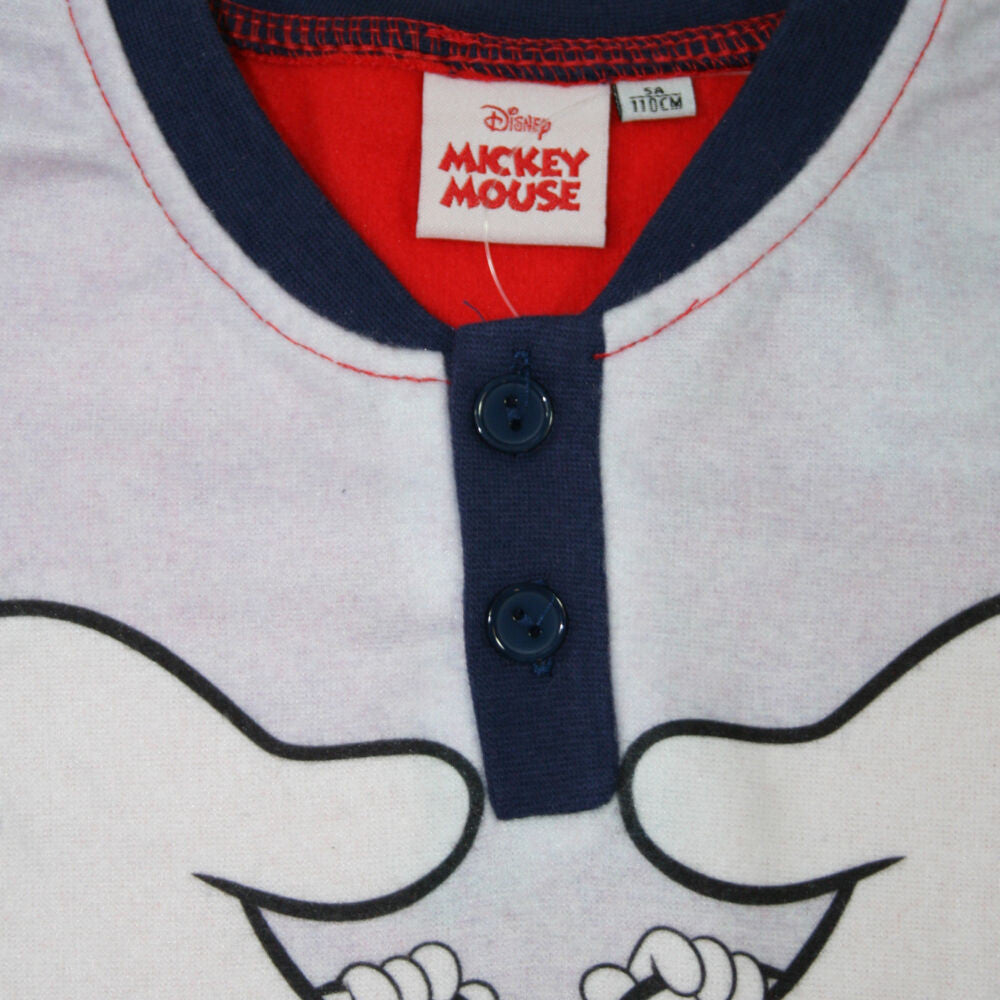 Pijama de Invierno Infantil Mickey Mouse - Rojo/Talla 128