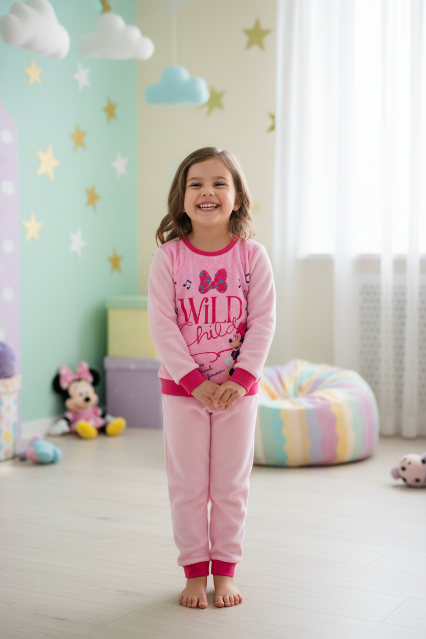 Pijama de Invierno Infantil Minnie Mouse - Rosa / talla 116cm