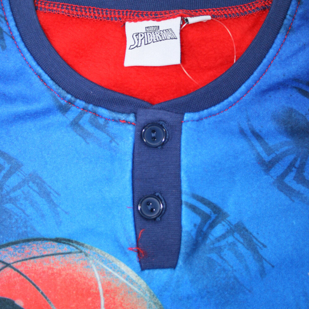 Pijama de Invierno Infantil Spider-Man Rojo y Azul/talla 128